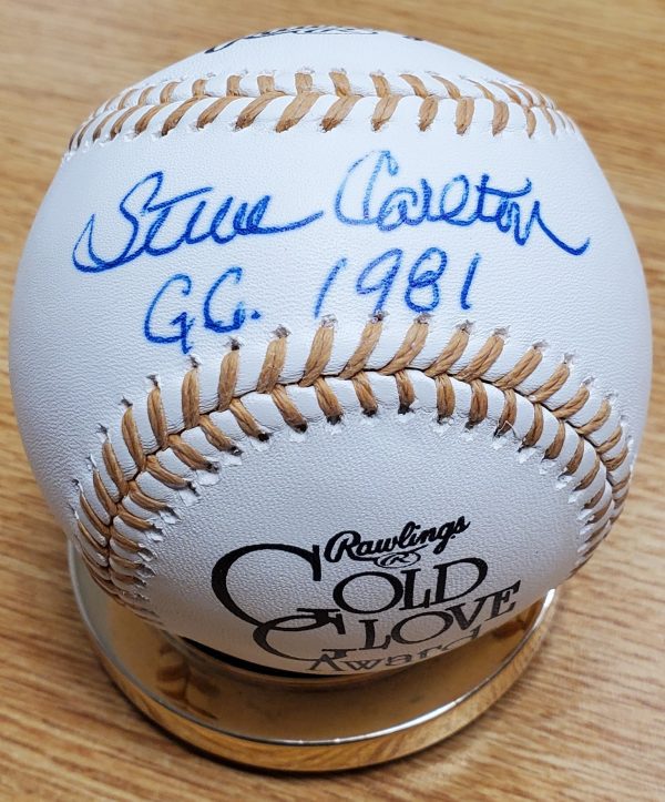 Autographed Steve Carlton Gold Glove Baseball