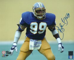 Autographed HUGH GREEN 8X10 Pitt Panthers Photo