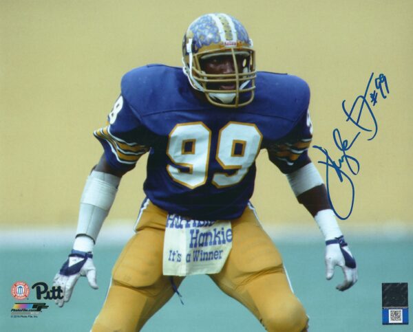 Autographed HUGH GREEN 8X10 Pitt Panthers Photo