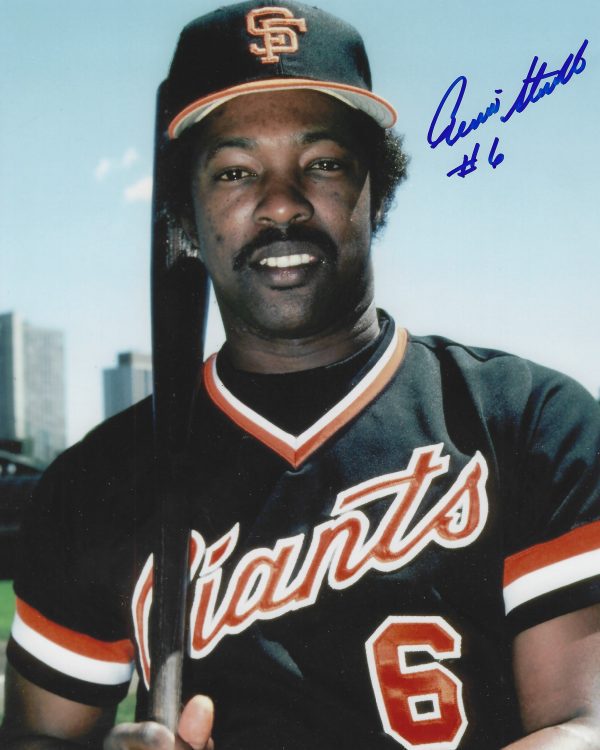 AUTOGRAPHED RENNIE STENNETT 8X10 San Francisco Giants Photo