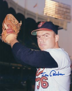 AUTOGRAPHED TOM PHOEBUS 8X10 Baltimore Orioles Photo