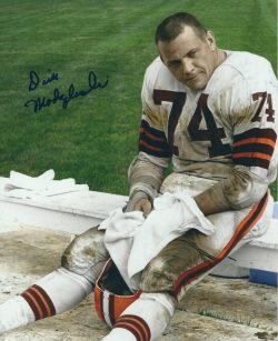 Autographed DICK MODZELEWSKI 8X10 Cleveland Browns Photo