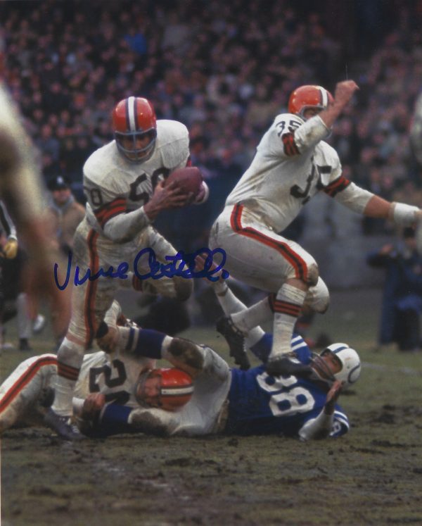 Autographed VINCE COSTELLO 8X10 Cleveland Browns Photo