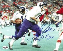 Autographed FLOYD LITTLE "HOF 2010" 8X10 Denver Broncos Photo JSA