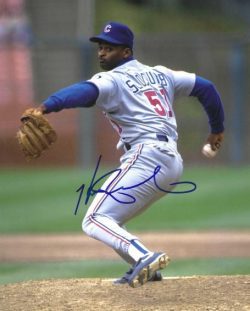 AUTOGRAPHED HEATHCLIFF SLOCUMB 8X10 Chicago Cubs Photo