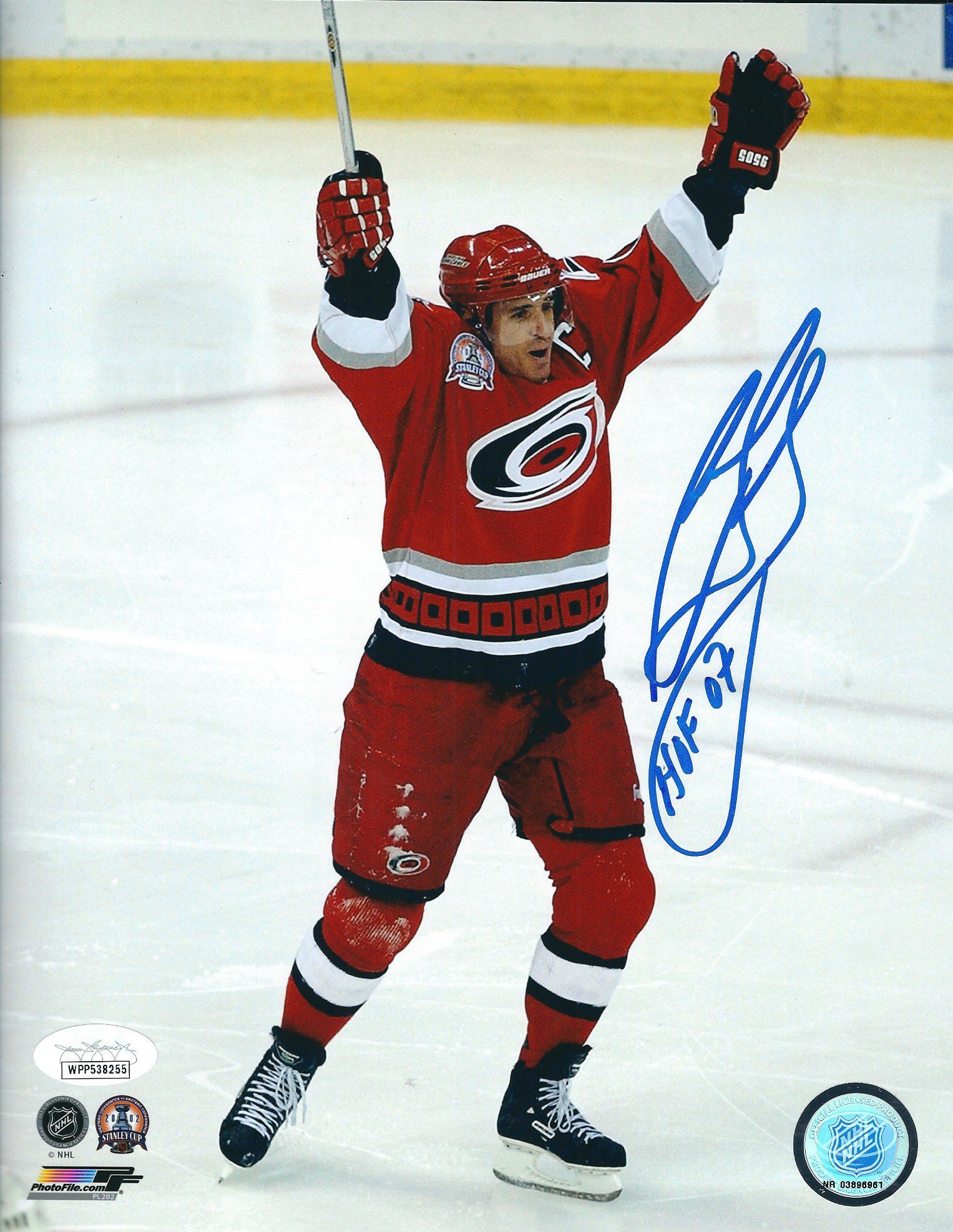 Signed Elias Lindholm Photograph - 8X10