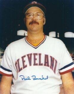 AUTOGRAPHED PAUL REUSCHEL 8X10 Cleveland Indians Photo