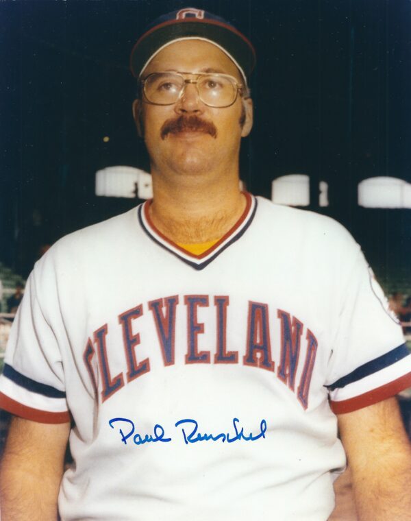 AUTOGRAPHED PAUL REUSCHEL 8X10 Cleveland Indians Photo