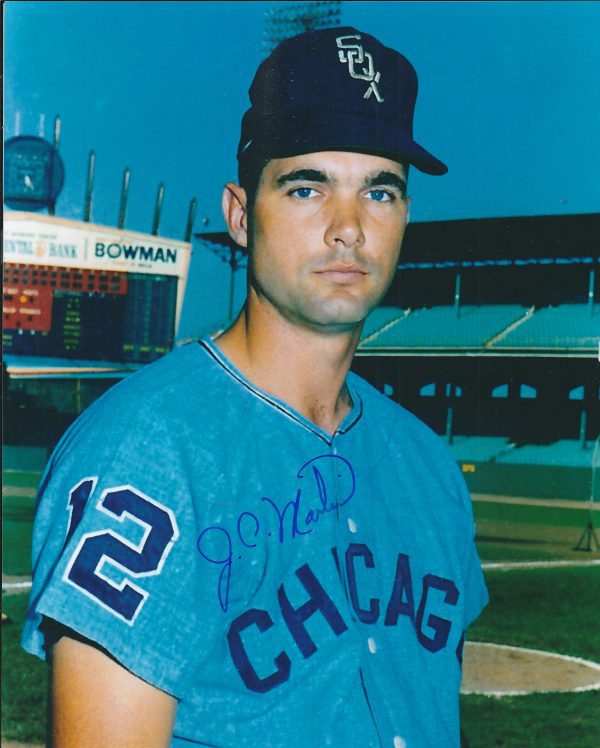 AUTOGRAPHED J.C. MARTIN  8X10 Chicago White Sox Photo