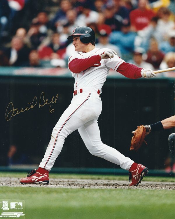 AUTOGRAPHED DAVID BELL 8X10 Cleveland Indians Photo