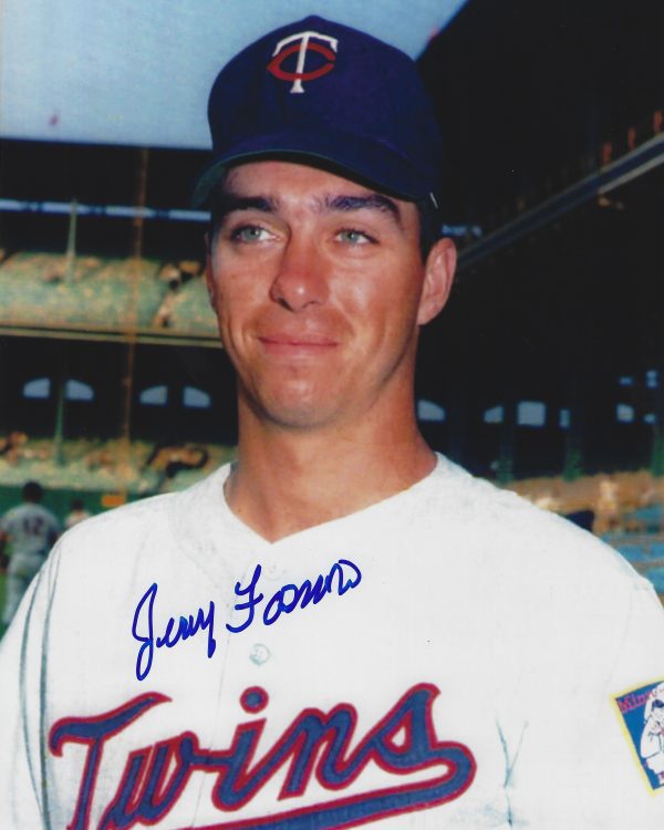AUTOGRAPHED JERRY FOSNOW 8X10 Minnesota Twins photo