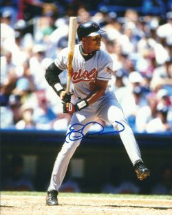 AUTOGRAPHED ERIC DAVIS 8X10 Baltimore Orioles Photo
