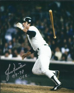 AUTOGRAPHED LOU PINIELLA 8X10 NEW YORK YANKEES photo