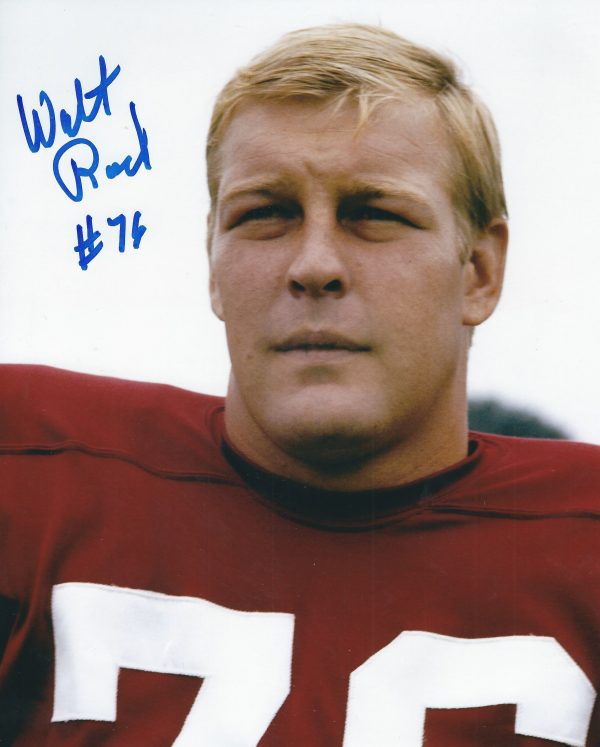 Autographed WALT ROCK 8x10 Washington Redskins Photo