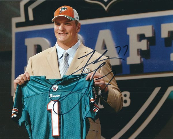 Autographed JAKE LONG 8X10 Miami Dolphins  photo