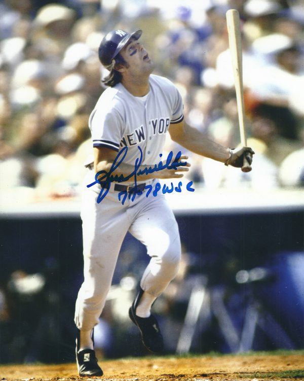 AUTOGRAPHED LOU PINIELLA 8X10 NEW YORK YANKEES photo