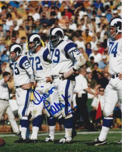AUTOGRAPHED DIRON TALBERT 8x10 Los Angeles Rams Photo