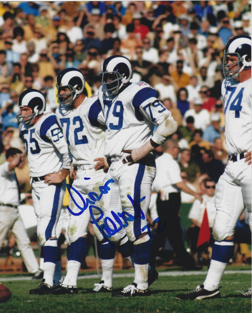 Diron Tablet AUTOGRAPHED DIRON TALBERT 8x10 Los Angeles Rams Photo - Main Line ...