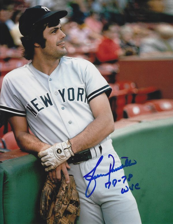 AUTOGRAPHED LOU PINIELLA 8X10 NEW YORK YANKEES photo