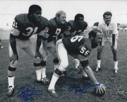 Autographed CHARLIE HARRAWAY & LEN HAUSS 8x10 Washington Redskins Photo