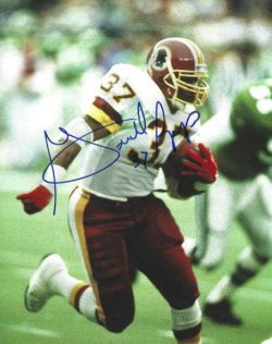 Autographed GERALD RIGGS 8x10 Washington Redskins Photo
