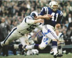 Autographed TOM MATTE 8X10 Baltimore Colts photo