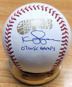 Autographed Kyle Snyder 2007 World Series Official Major League Baseball
