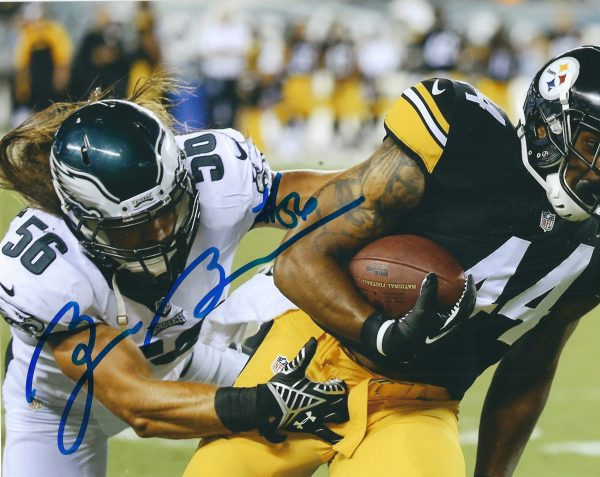 Autographed BRYAN BRAMAN  8X10 Philadelphia Eagles Photo