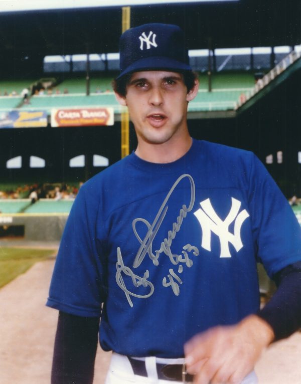 AUTOGRAPHED GEORGE FRAZIER 8X10 NEW YORK YANKEES photo