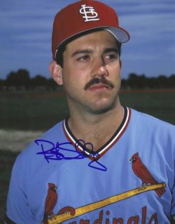 AUTOGRAPHED BOB SHIRLEY 8X10 St. Louis Cardinals photo