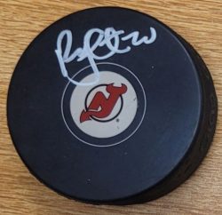 Autographed RYAN CARTER New Jersey Devils Hockey Puck