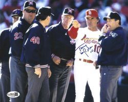Autographed TONY LARUSSA 8X10 St Louis Cardinals photo JSA