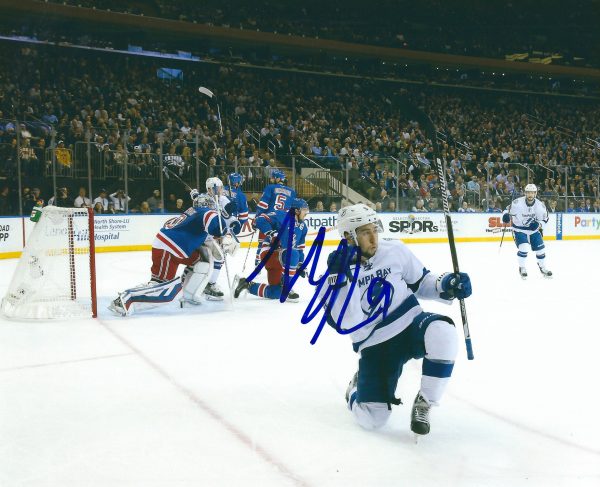 Autographed Tyler Johnson Tampa Bay Lightning photo
