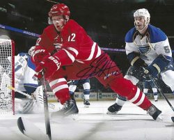 Autographed Eric Staal Carolina Huricanes 8x10 photo