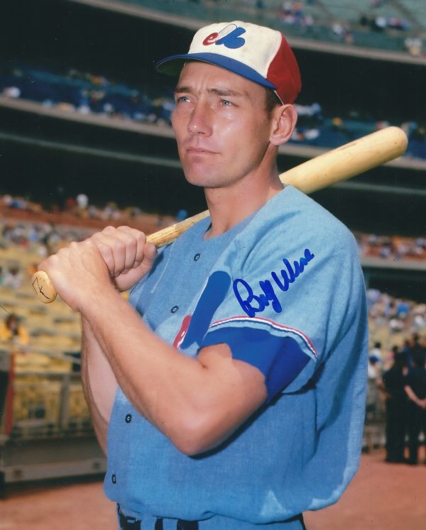 AUTOGRAPHED  BOBBY WINE 8x10 Montreal Expos Photo