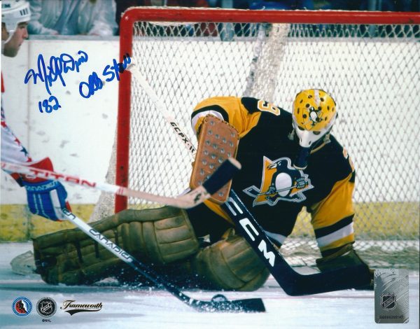 Autographed MICHEL DION 8x10 Pittsburgh Penguins Photo