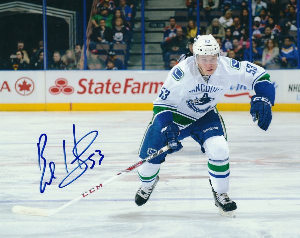 Autographed BO HORVAT 8X10 Vancouver Canucks Photos