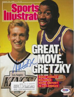 Autographed Magic Johnson Los Angeles Lakers Sports Illustrated Magazine PSA