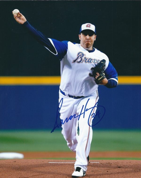 AUTOGRAPHED  AARON HARANG 8X10 Atlanta Braves photo