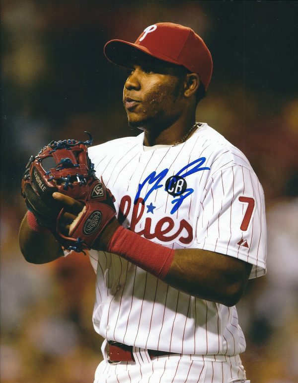 AUTOGRAPHED  MAIKEL FRANCO 8X10 Philadelphia Phillies Photo