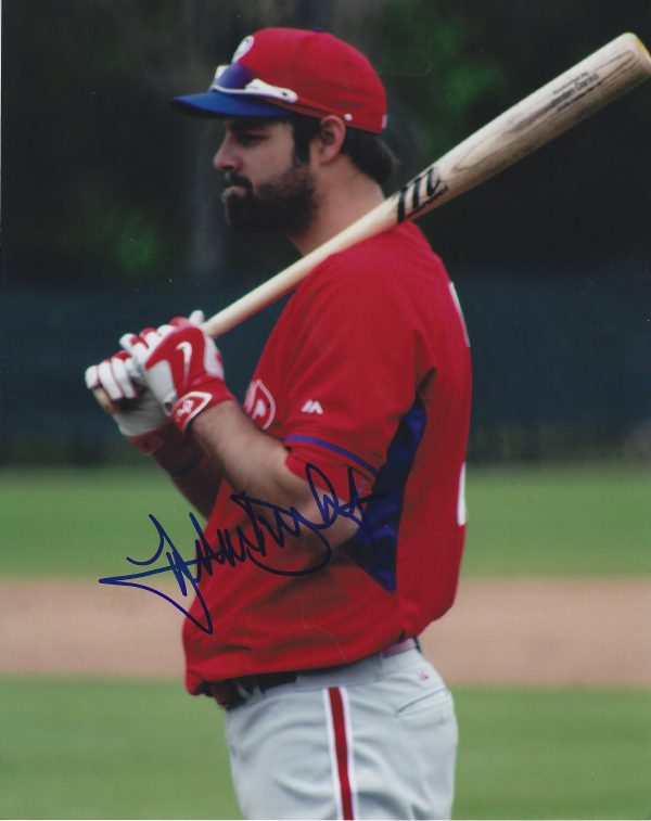 AUTOGRAPHED JORDAN DANKS  8X10 Philadelphia Phillies Photo