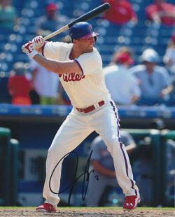 AUTOGRAPHED JEFF FRANCOEUR 8X10 Philadelphia Phillies Photo
