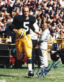 Autographed PAUL HORNUNG 8X10 Green Bay Packers Photo