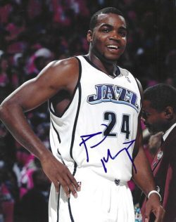 Autographed PAUL MILLSAP 8X10 Utah Jazz Photo