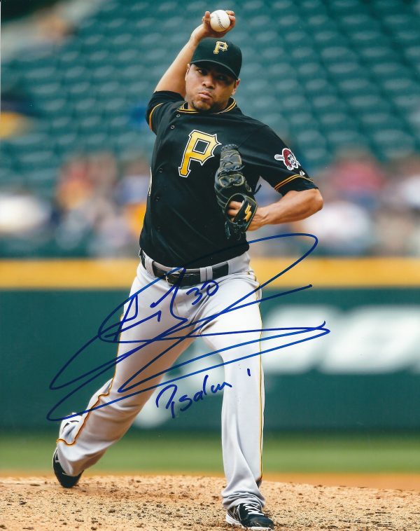 Autographed JEANMAR GOMEZ 8X10 Pittsburgh Pirates Photo