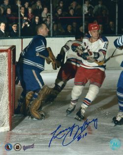 Autographed LARRY JEFFREY  8X10 New York Rangers Photo