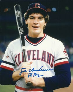 AUTOGRAPHED  JOE CHARBONEAU 8X10 Cleveland Indians Photo