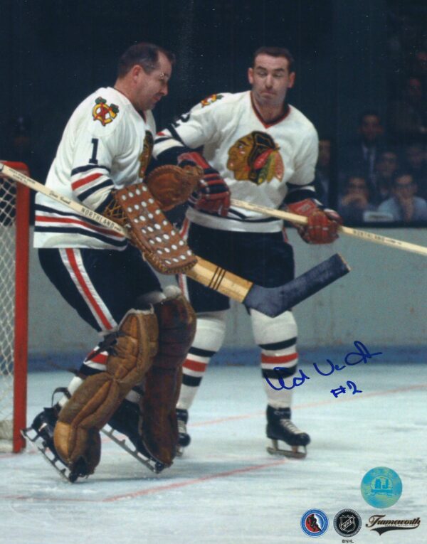 Autographed ED VAN IMPE 8X10 Chicago Blackhawks Photo
