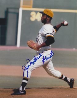 Autographed JIM MUDCAT GRANT 8X10 Pittsburgh Pirates Photo