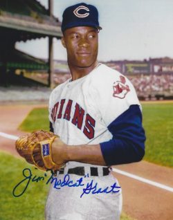 AUTOGRAPHED JIM MUDCAT GRANT 8X10 Cleveland Indians Photo